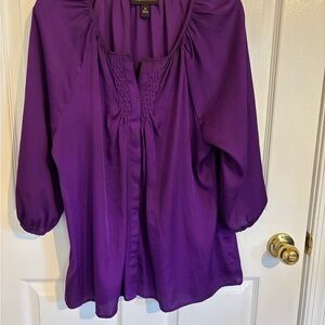 Dana Buchman Rich Purple Blouse
